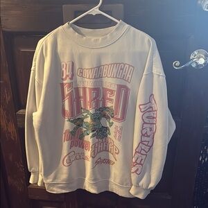 Ninja Turtles Graphic Women’s Sweatshirt - White